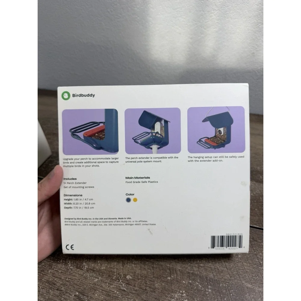 Bird Buddy Smart Bird Feeder Solar Roof & Perch with Camera
